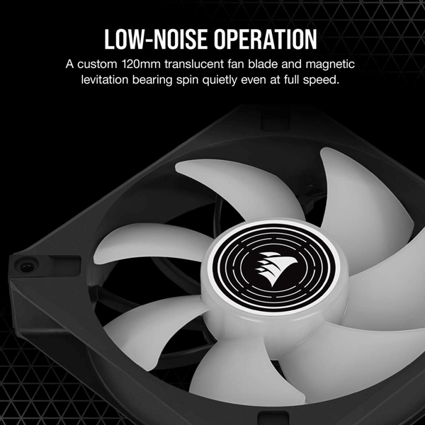 Corsair ML120 LED Elite 120mm White LED Cabinet Fan (Single Pack)